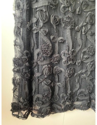 Vestito nero con applicazioni