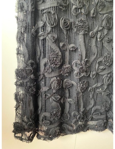 Vestito nero con applicazioni