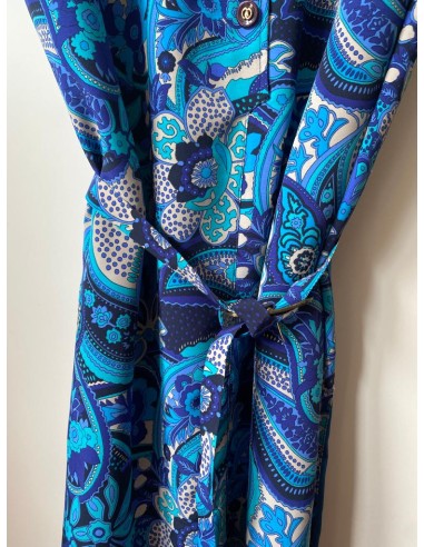 Vestito azzurro paisley