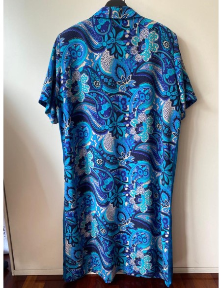 Vestito azzurro paisley