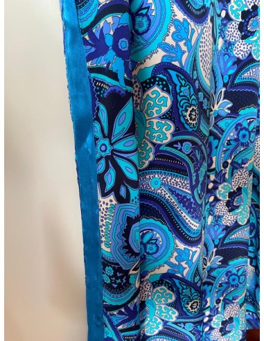 Vestito azzurro paisley