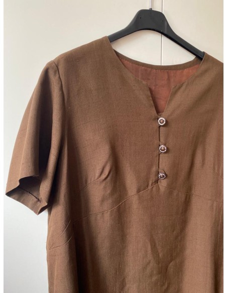 Vestito sartoriale marrone