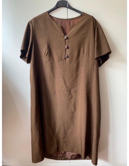 Vestito sartoriale marrone