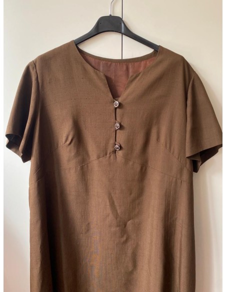 Vestito sartoriale marrone