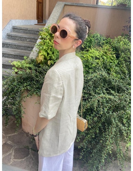 Giacca vichy Cantarelli