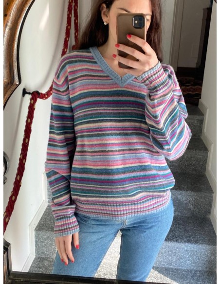 Maglione a righe