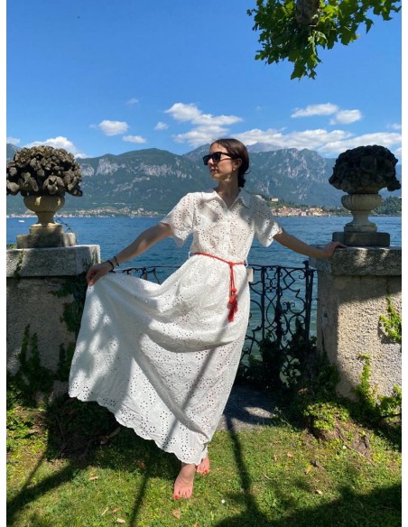 Vestito bianco lungo