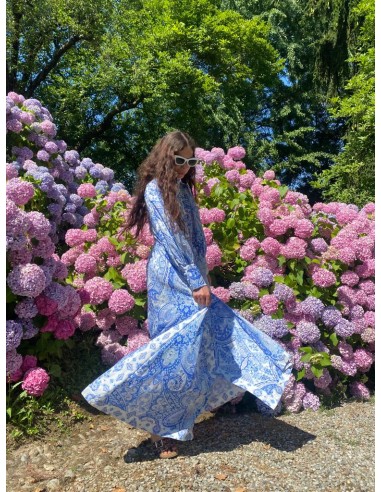 Vestito lungo a fiori