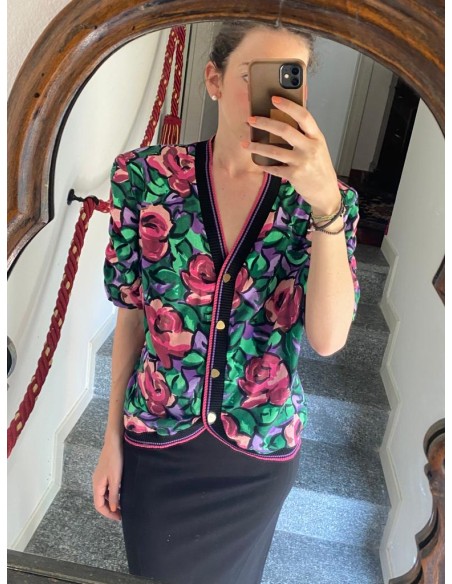 Cardigan a fiori