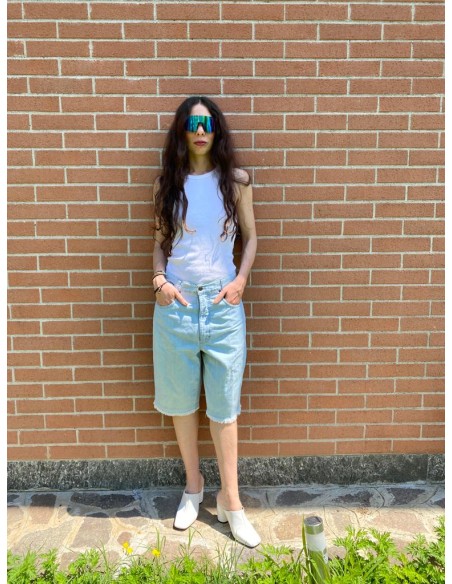 Pantalone corto in jeans