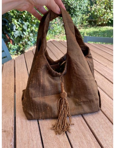 Borsa a mano in seta