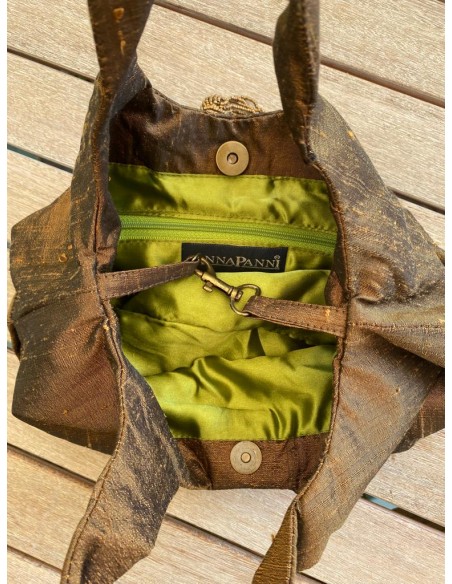 Borsa a mano in seta