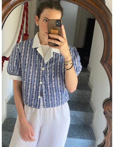 Completo a fiorellini in cotone