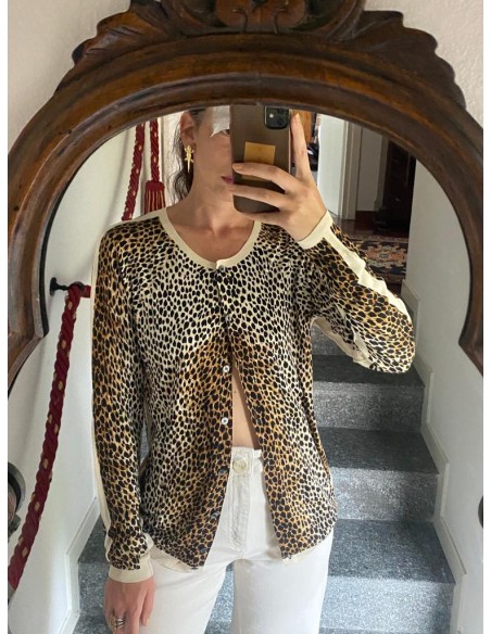 Cardigan animalier D&G