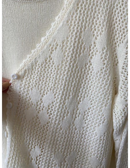 Twin set cardigan traforato e canotta