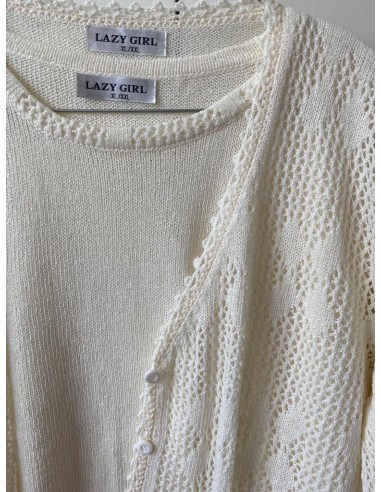 Twin set cardigan traforato e canotta