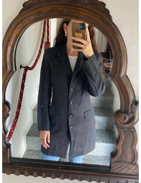 Blazer lungo in lino