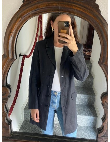 Blazer lungo in lino