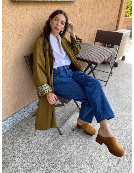 Spolverino con dettaglio maculato