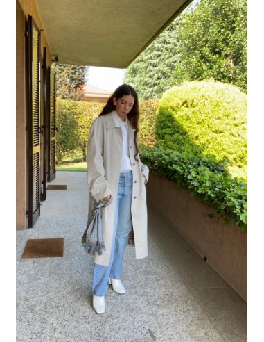 Trench grigio chiaro