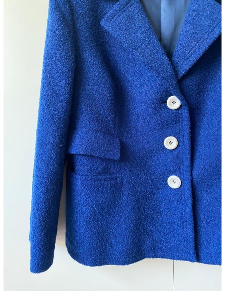 Giacca Blu in misto lana