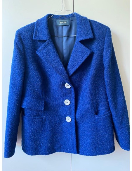 Giacca Blu in misto lana