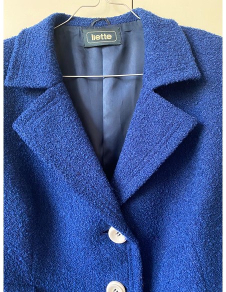 Giacca Blu in misto lana