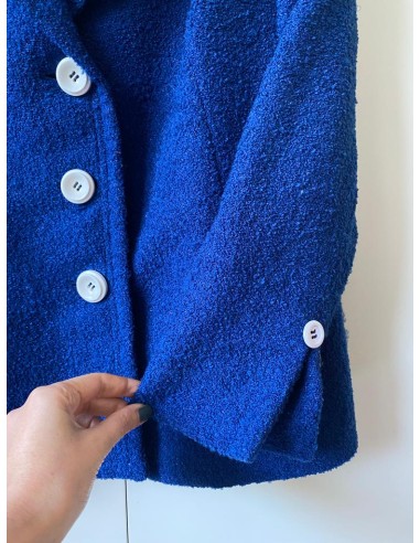 Giacca Blu in misto lana