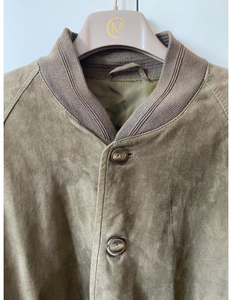 Giacca in pelle scamosciata