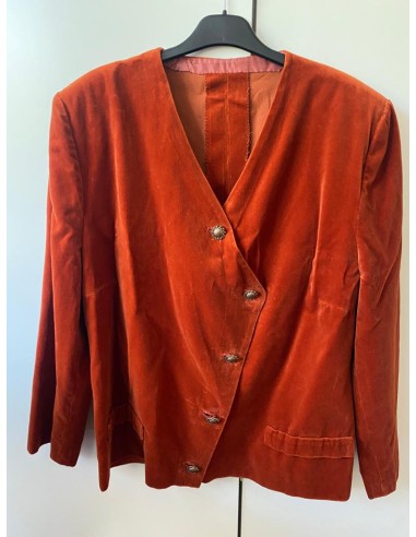 Giacca in velluto arancione