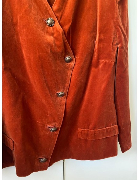 Giacca in velluto arancione