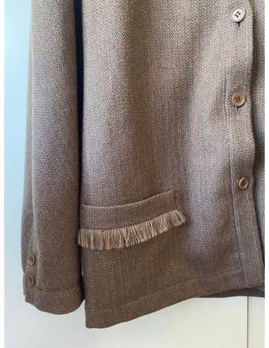 Cardigan marrone in lana