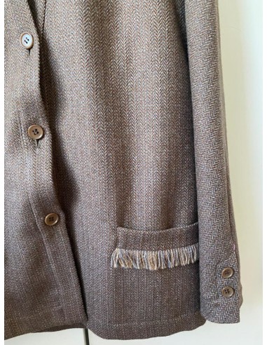 Cardigan marrone in lana