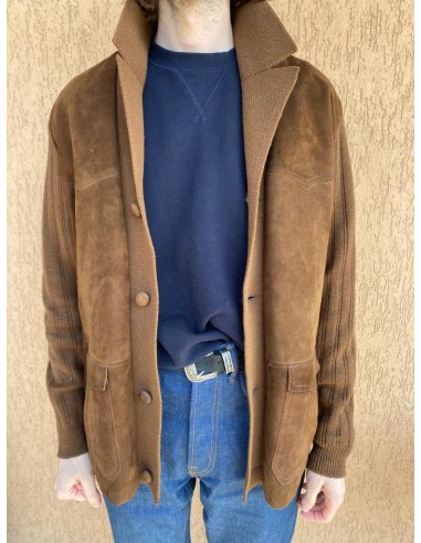 Giacca in misto scamosciato