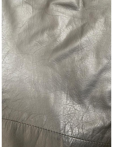 Pantaloni grigi in pelle