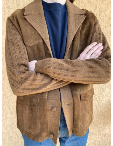 Giacca in misto scamosciato