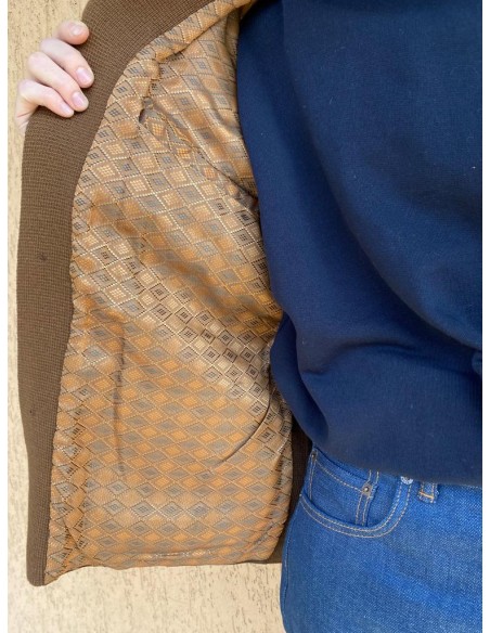 Giacca in misto scamosciato