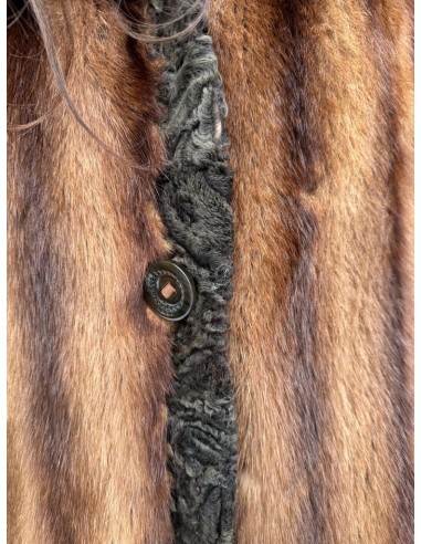 Pelliccia in visone e astrakan