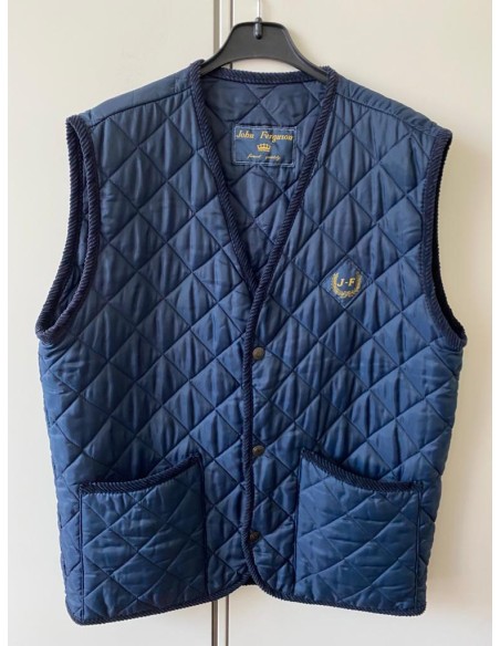 Gilet blu trapuntato