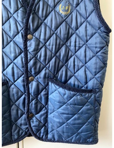 Gilet blu trapuntato