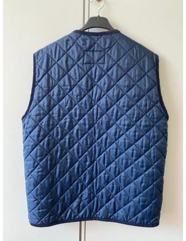 Gilet blu trapuntato