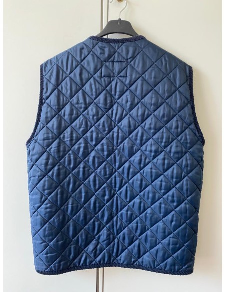 Gilet blu trapuntato