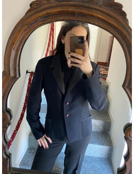 Giacca nera sartoriale