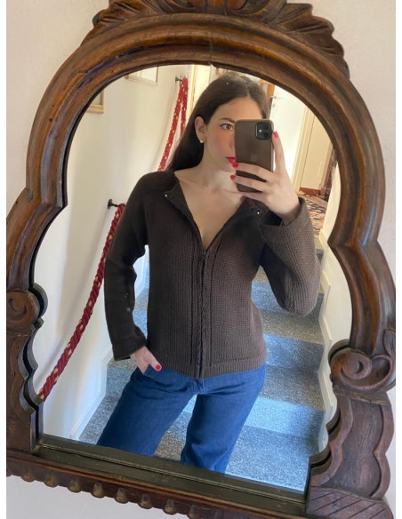 Maglione con zip