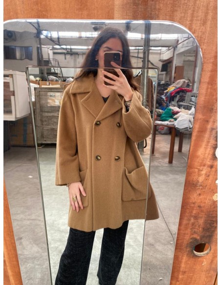 Cappottino cammello in alpaca