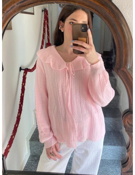 Maglione rosa handmade