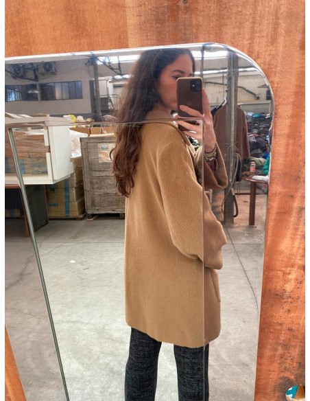 Cappottino cammello in alpaca