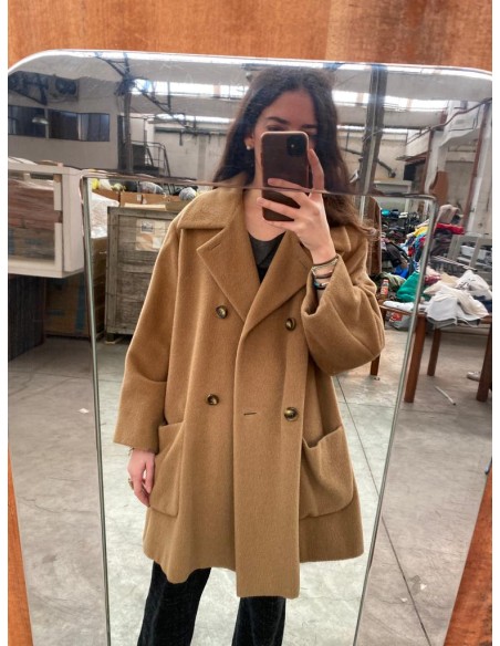 Cappottino cammello in alpaca