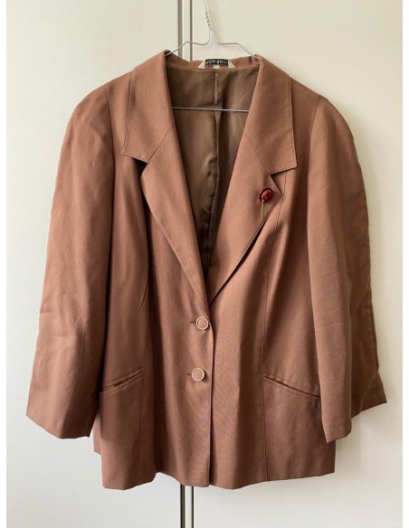 Giacca in lana marrone