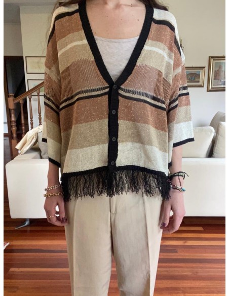 Maglia Fiorella Rubino in lurex